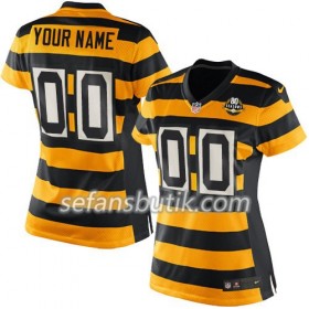 Pittsburgh Steelers Tröjor Custom Gul Svart - Dame